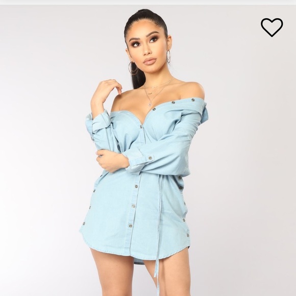 Fashion Nova Tops - Rustic Chambray Tunic Top Fashion Nova NWT